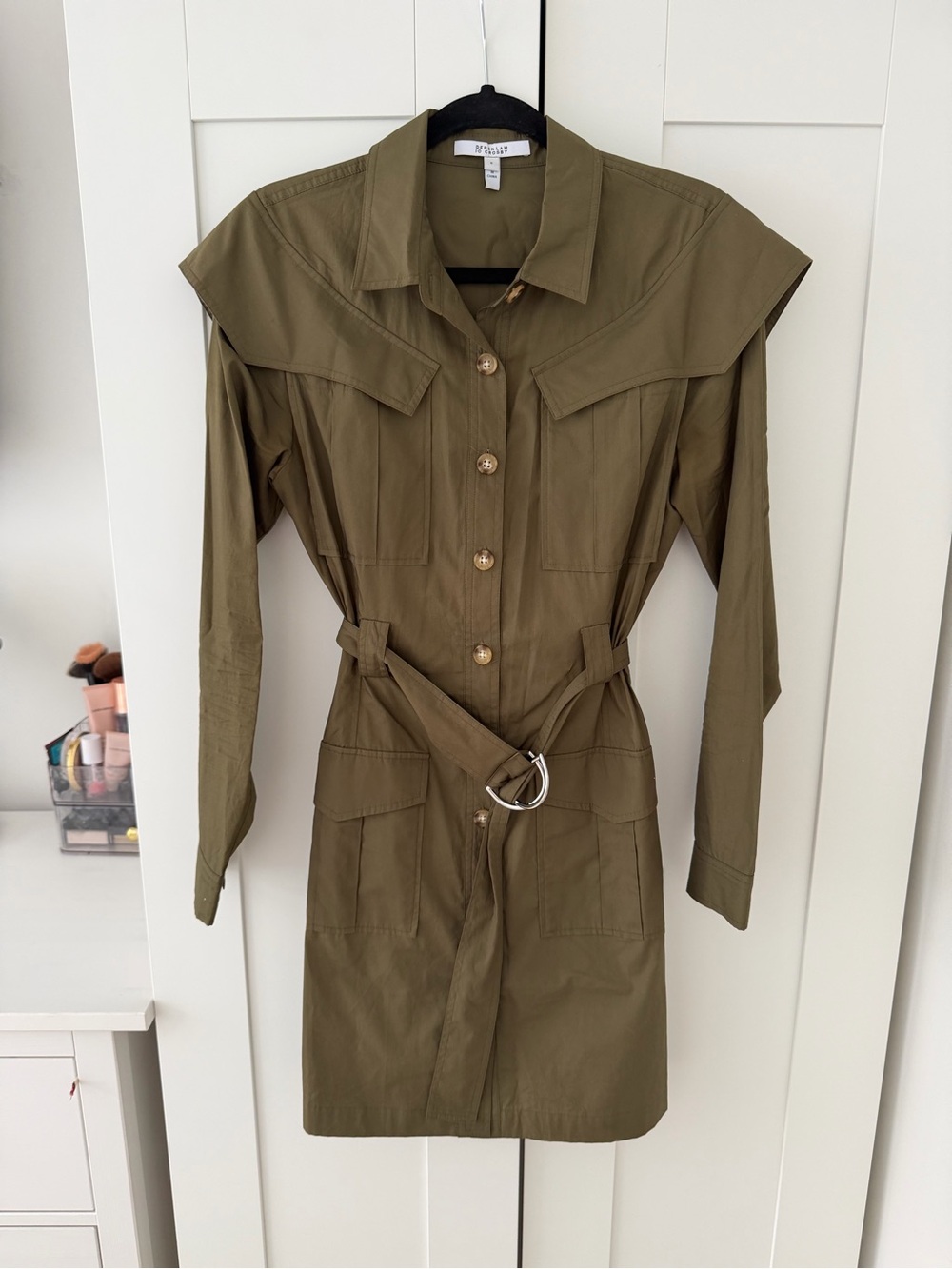 Derek Lamb Crosby Green Shirt Dress